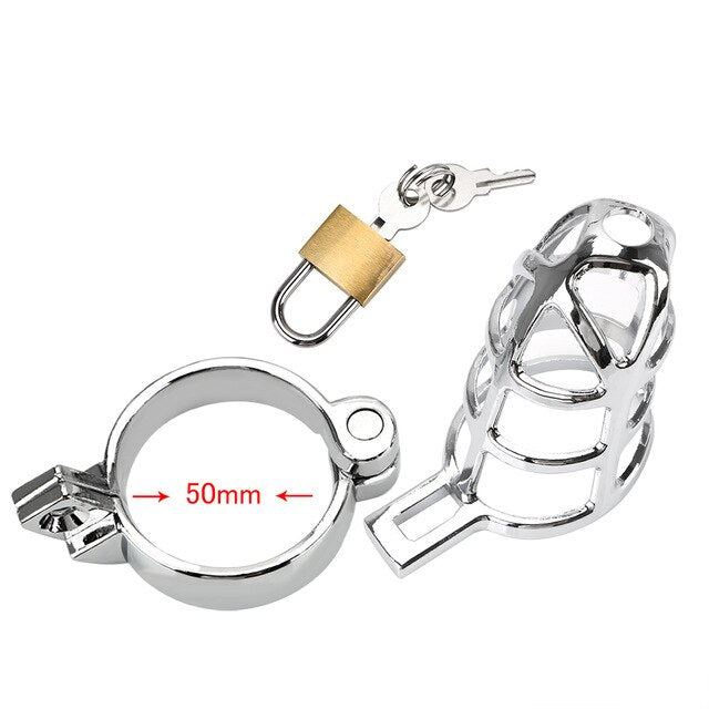 METAL CHASTITY CAGE COCK CAGE 2.76 INCHES LONG