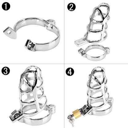 METAL CHASTITY CAGE COCK CAGE 2.76 INCHES LONG