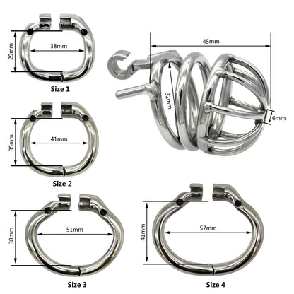 CC11 Stainless Steel Stealth Lock Male Chastity Device