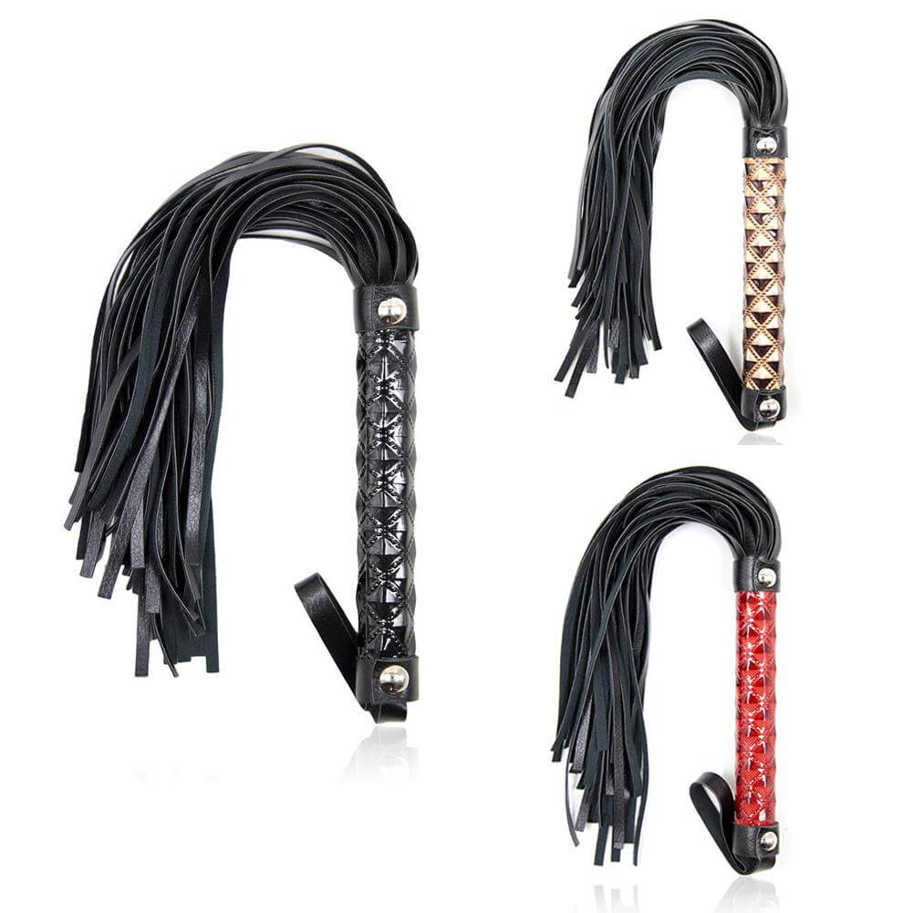 39cm Faux Leather SM Rope Flogger