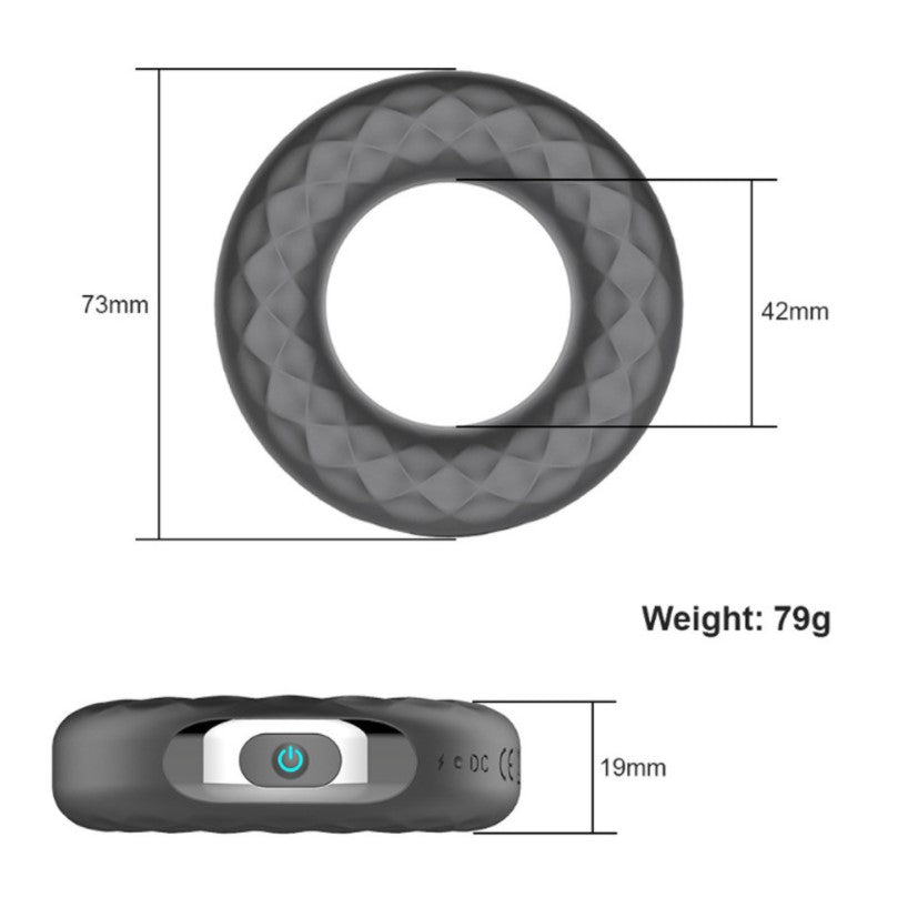 Electro Stim Function Waterproof Vibrating Cock Ring