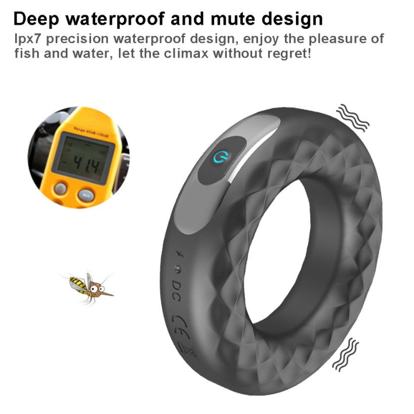 Electro Stim Function Waterproof Vibrating Cock Ring