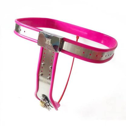 Female Adjustable Waist Stainless Steel Chastity Belt