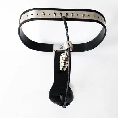 Female Adjustable Waist Stainless Steel Chastity Belt