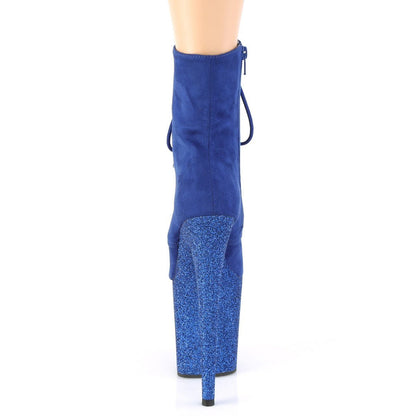 Seductive-A802 Exotic Boot | Blue Faux Suede