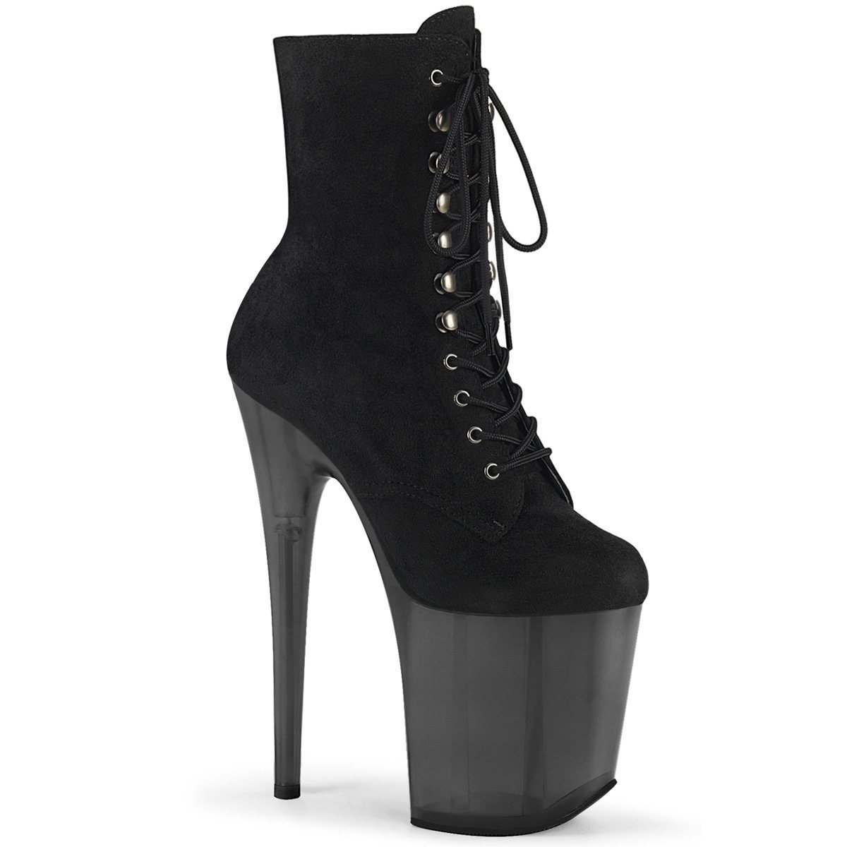 Seductive-A803 Exotic Boot | Black Faux Suede