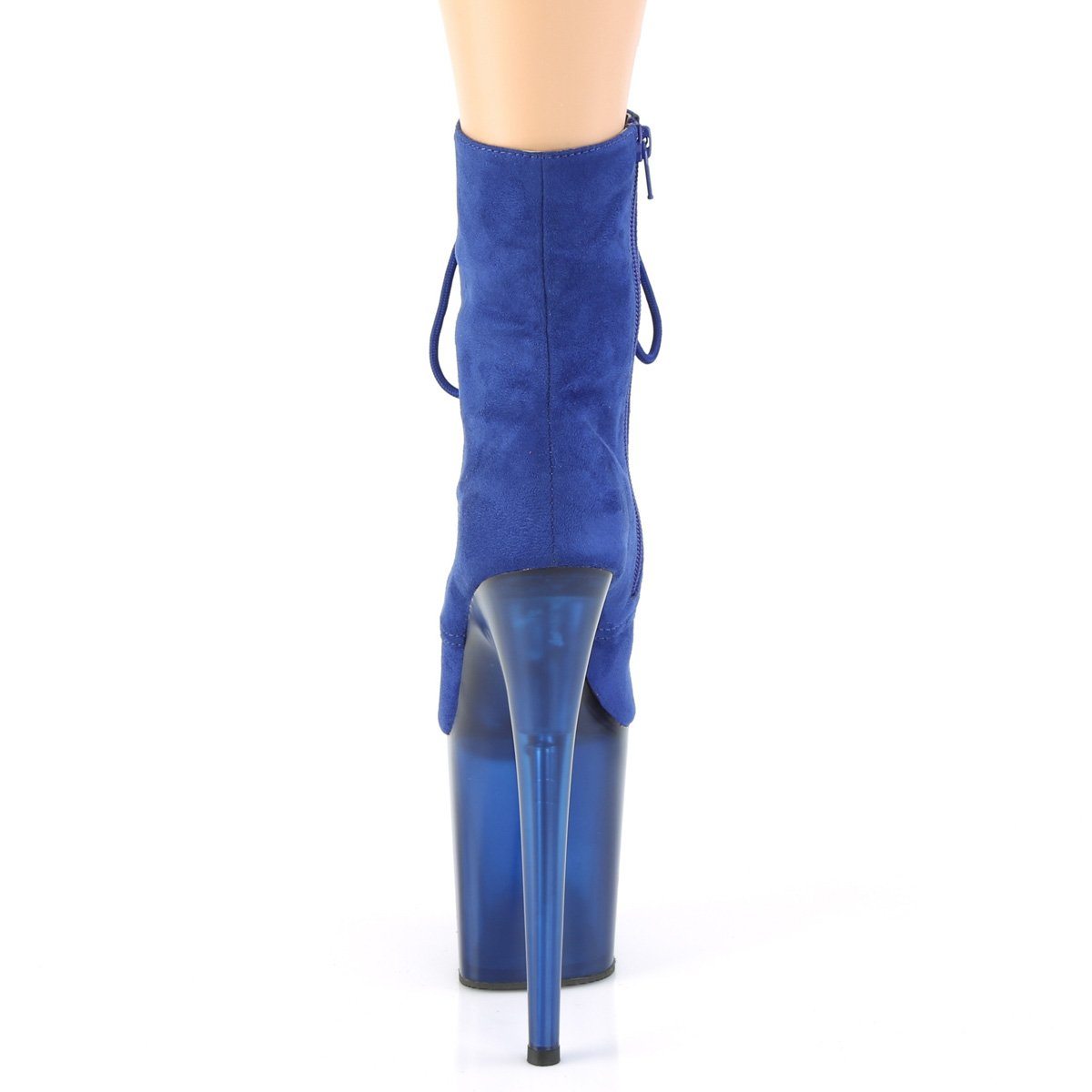 Seductive-A804 Exotic Boot | Blue Faux Suede