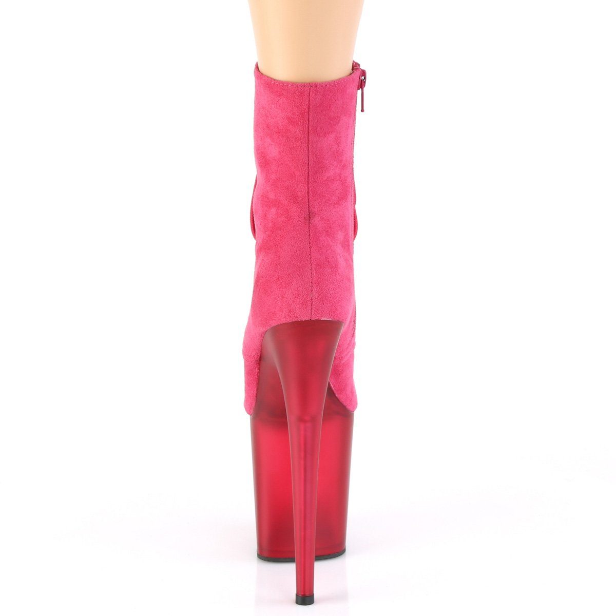 Seductive-A806 Exotic Boot | Fuchsia Faux Suede