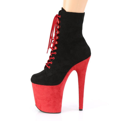 Seductive-A808 Exotic Boot | Black Faux Suede