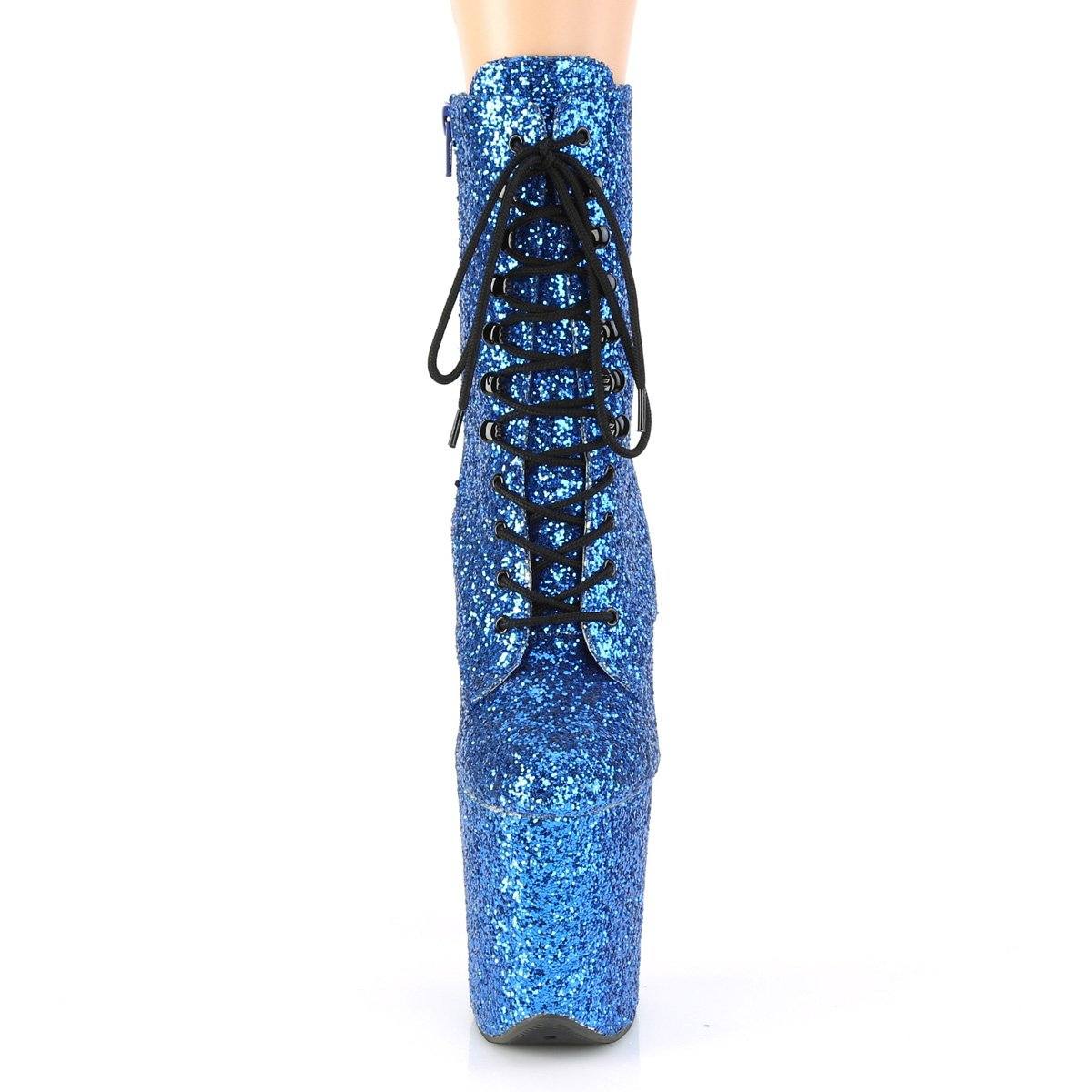 Seductive-A813 Exotic Boot | Blue Glitter