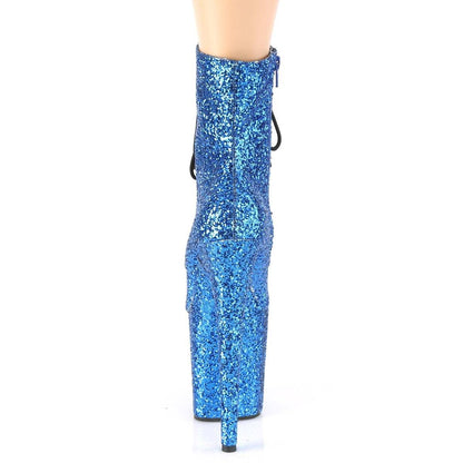 Seductive-A813 Exotic Boot | Blue Glitter