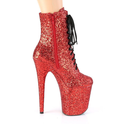 Seductive-A811 Exotic Boot | Red Glitter