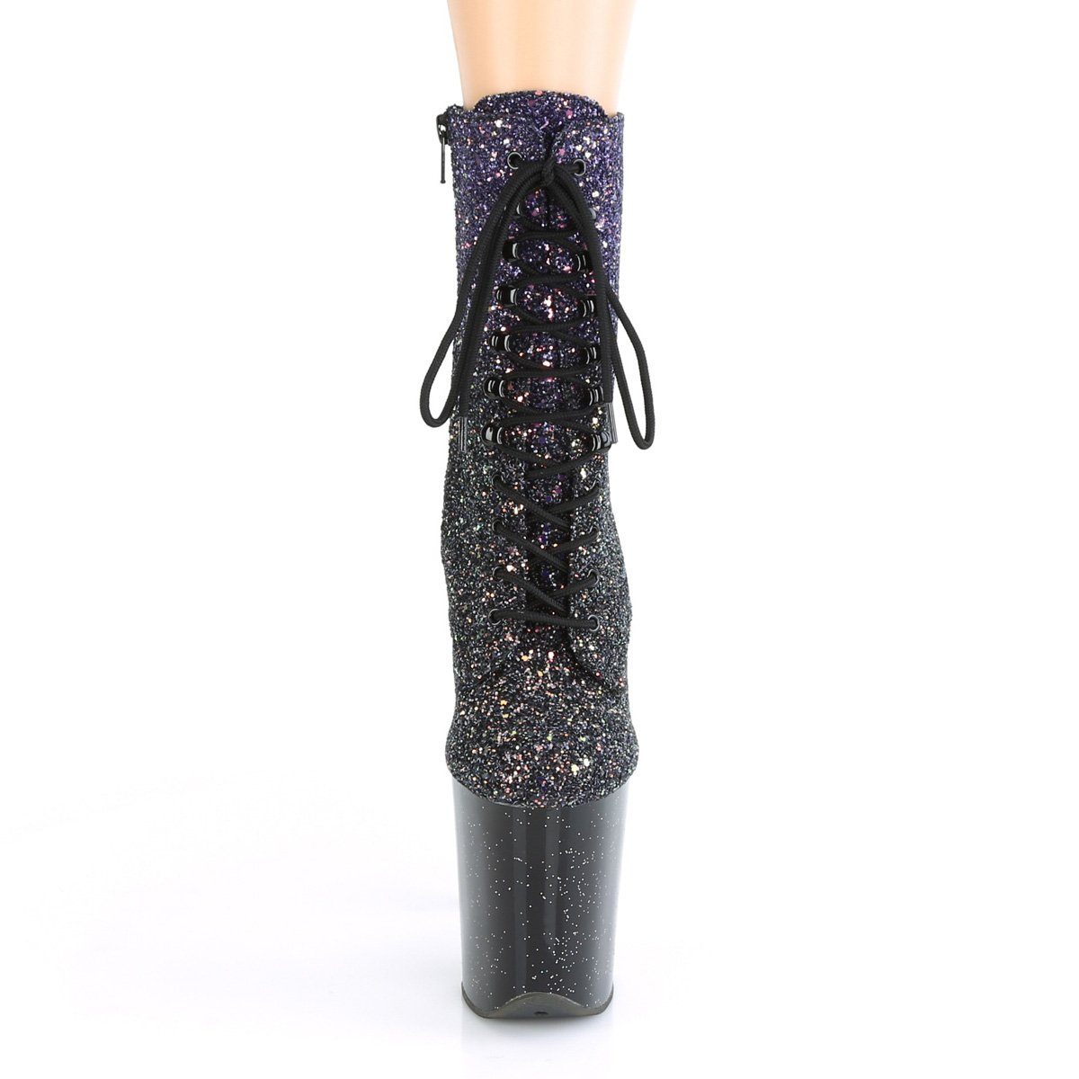 Seductive-A814 Exotic Boot | Purple Glitter