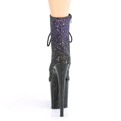 Seductive-A814 Exotic Boot | Purple Glitter