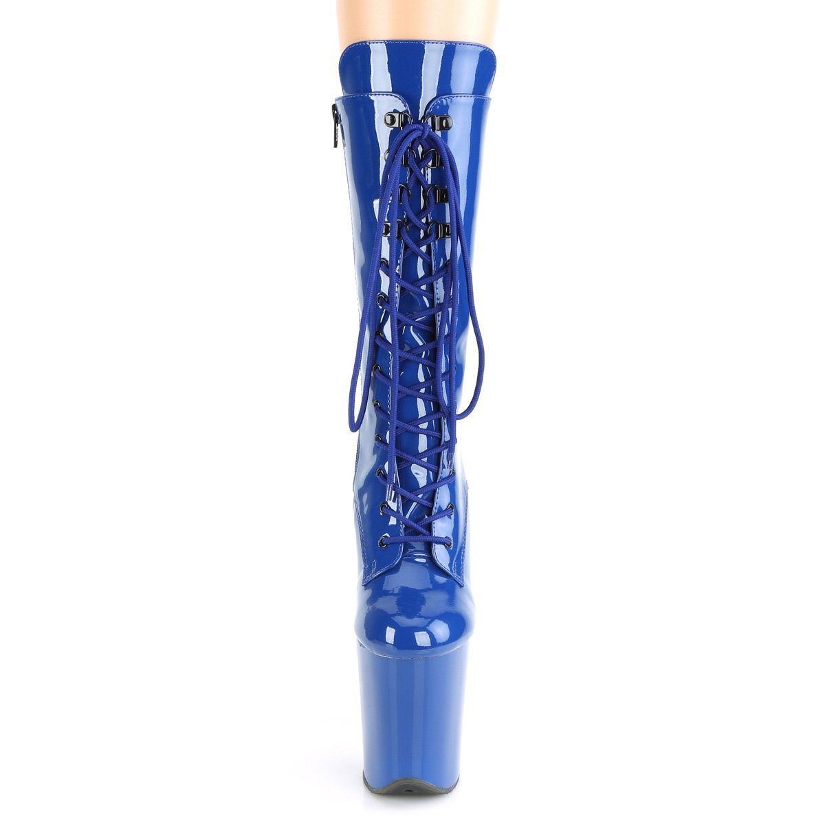 Seductive-6073 Exotic Boot | Blue Patent