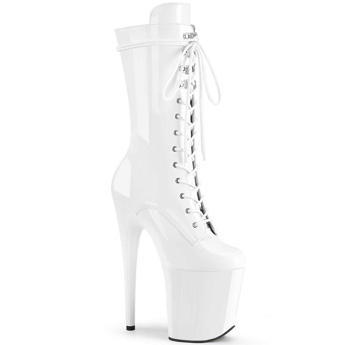 Seductive-6074 Exotic Boot | White Patent