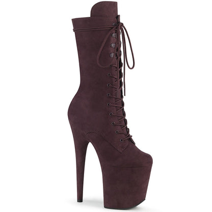 Seductive-1050FS Exotic Boot | Brown Faux Suede