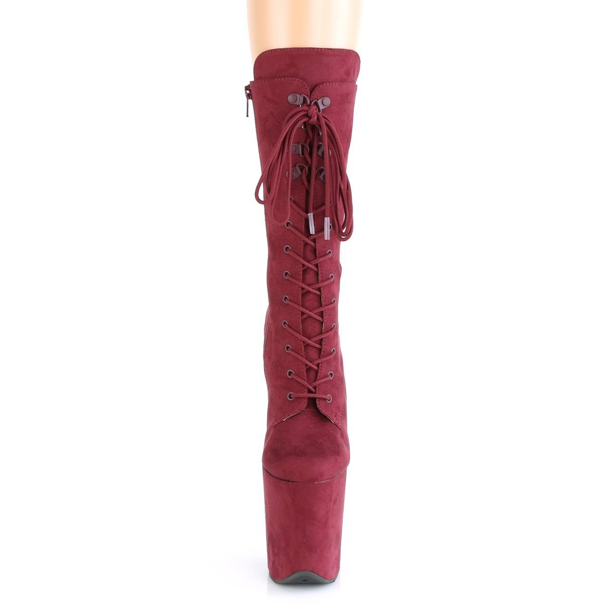 Seductive-1050FS Exotic Boot | Burgundy Faux Suede