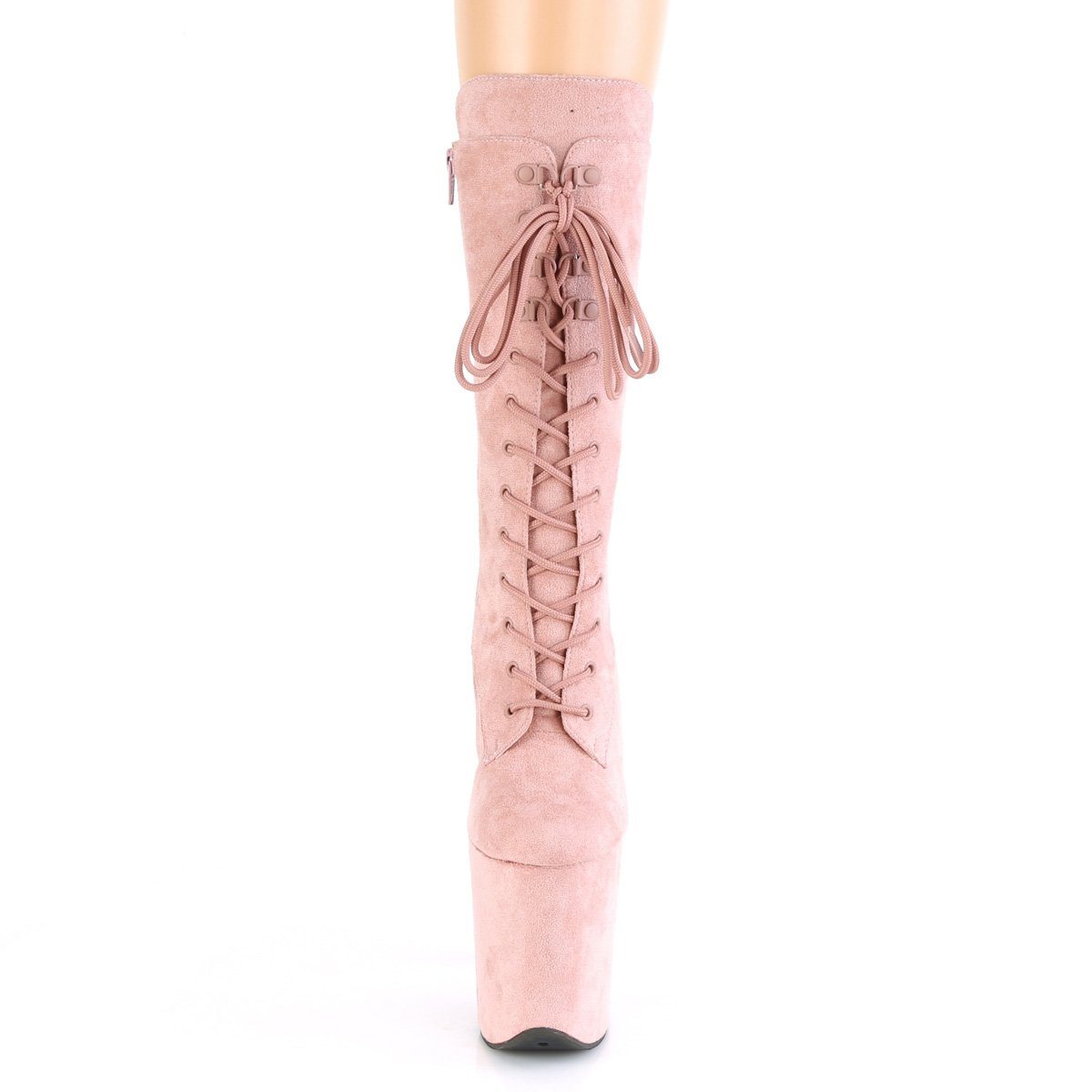 Seductive-1050FS Exotic Boot | RoseGold Faux Suede