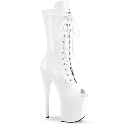 Seductive-1051 Exotic Boot | White Patent