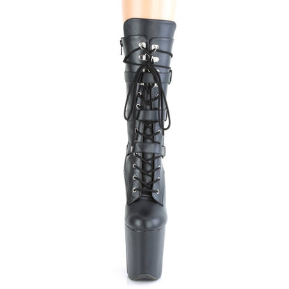 Seductive-1053 Exotic Boot | Black Faux Leather