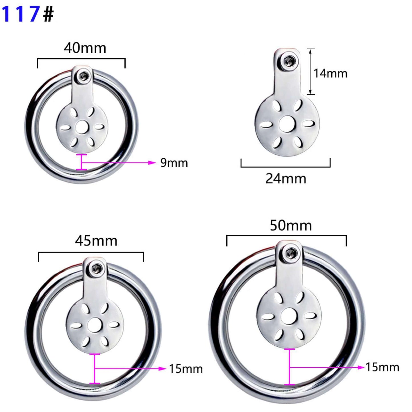 Flat Chastity Device CC104