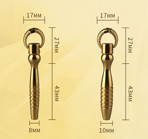 Golden Urethral Sound 3 Pieces