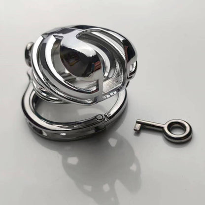 Handcuff Adjustable Metal Male Chastity Cage