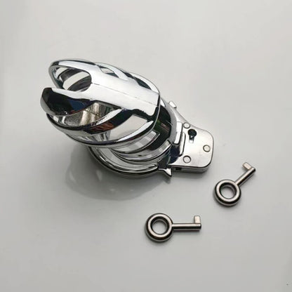 Handcuff Adjustable Metal Male Chastity Cage