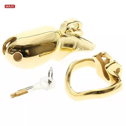 HTV3 Gold Chastity Cage