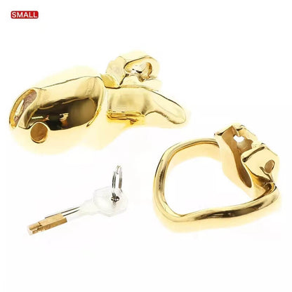 HTV3 Gold Chastity Cage