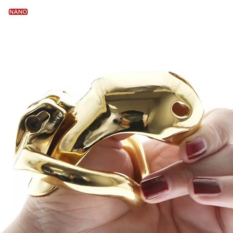 HTV3 Gold Chastity Cage