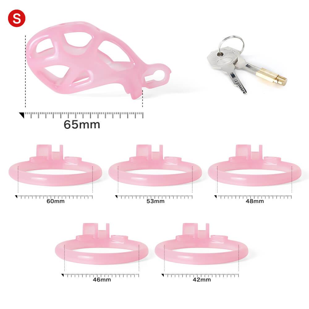 Ice Vision Design Pink Cobra Chastity Cage