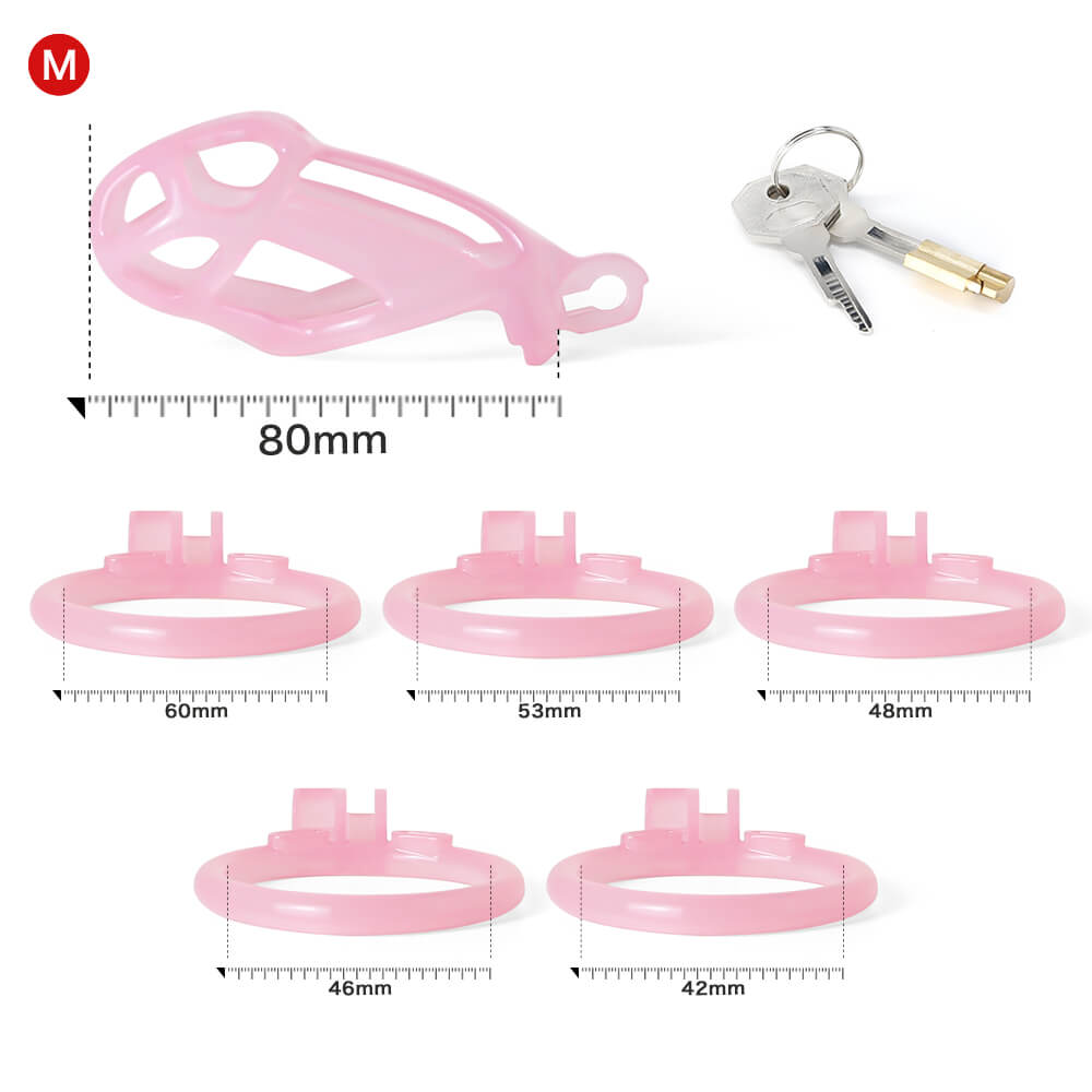 Ice Vision Design Pink Cobra Chastity Cage