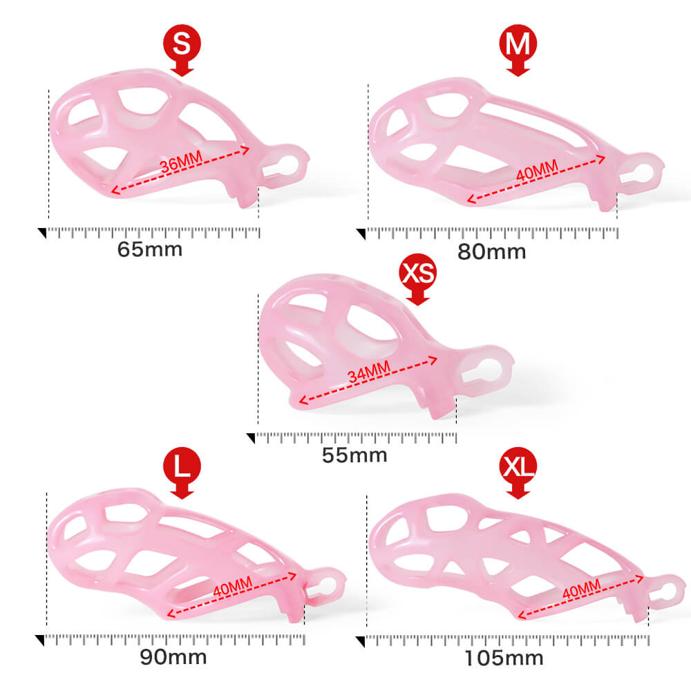 Ice Vision Design Pink Cobra Chastity Cage