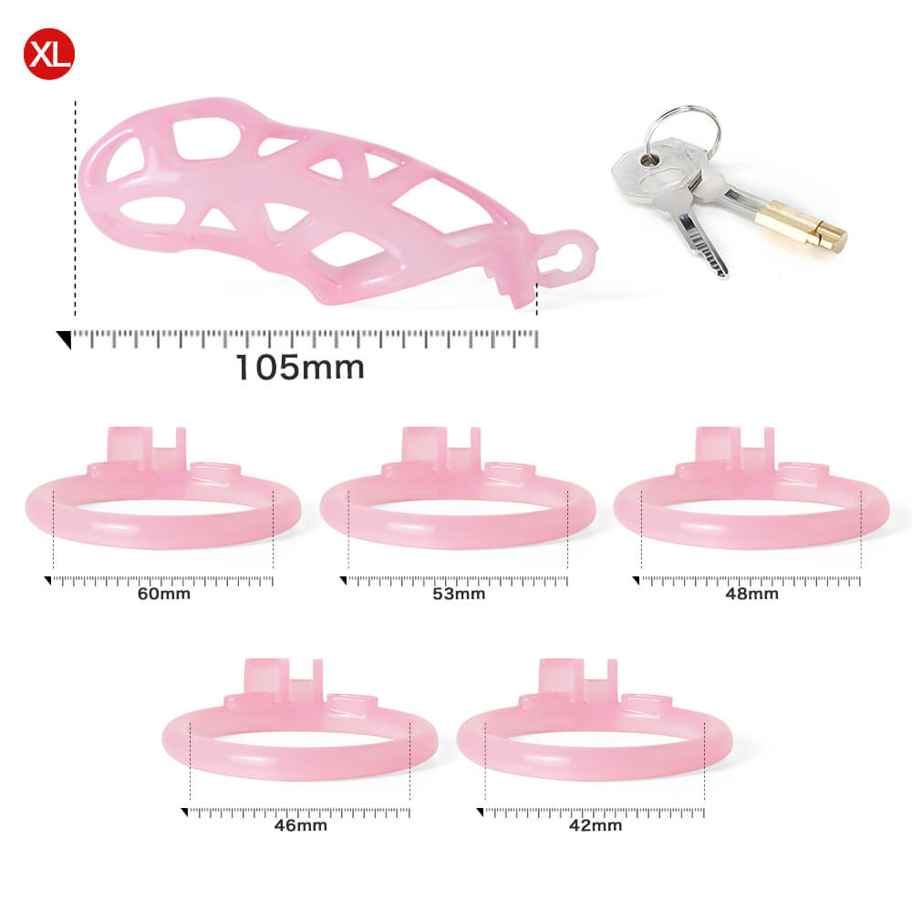 Ice Vision Design Pink Cobra Chastity Cage