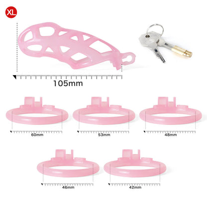 Ice Vision Design Pink Cobra Chastity Cage