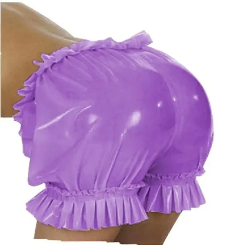 Latex Ruffled Boxer Shorts