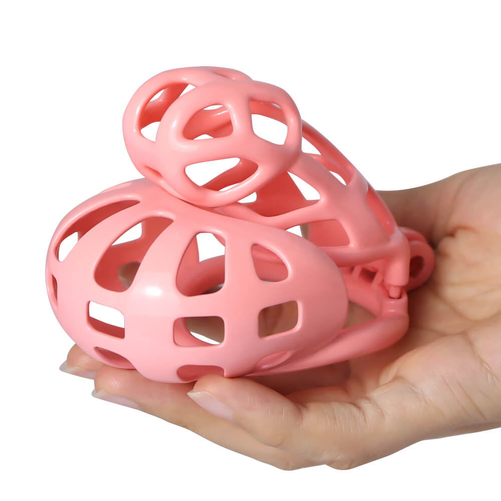 Pink Mamba Chastity Cage With Balls Cage