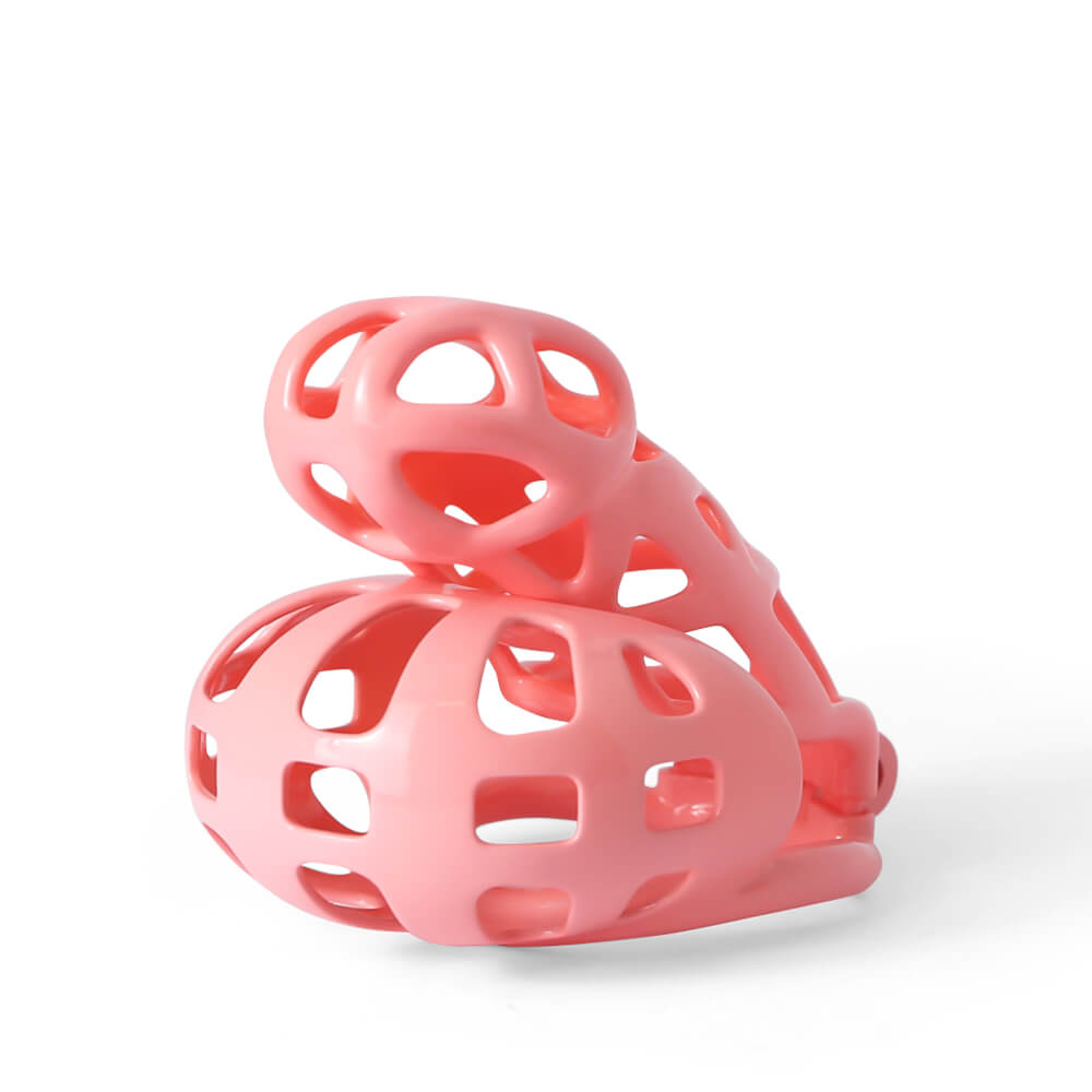 Pink Mamba Chastity Cage With Balls Cage