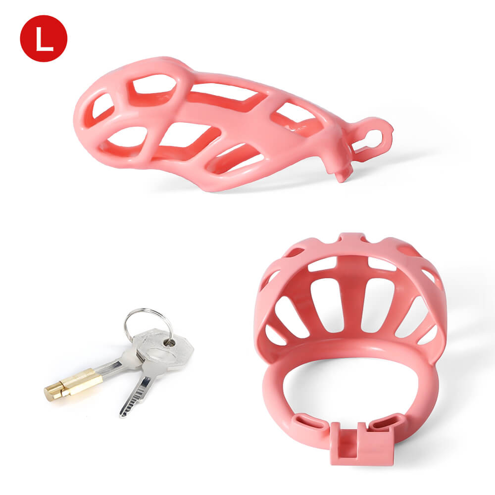 Pink Mamba Chastity Cage With Balls Cage