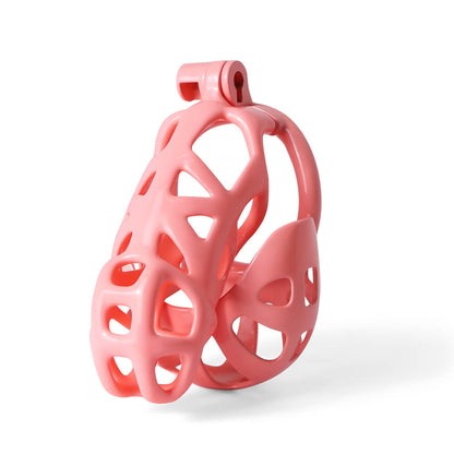 Pink Mamba Chastity Cage With Balls Cage