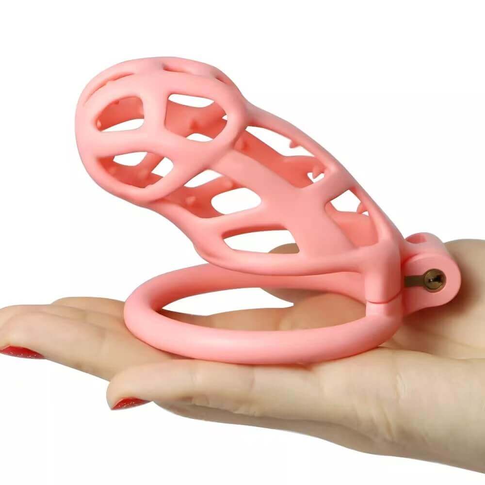 Mamba Spiked Pink Chastity Cage