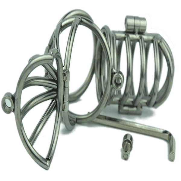 Metal Chastity Cock Cage 2.56 inches long