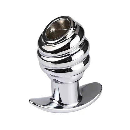 Metal Hollow Tunnel Anal Plug