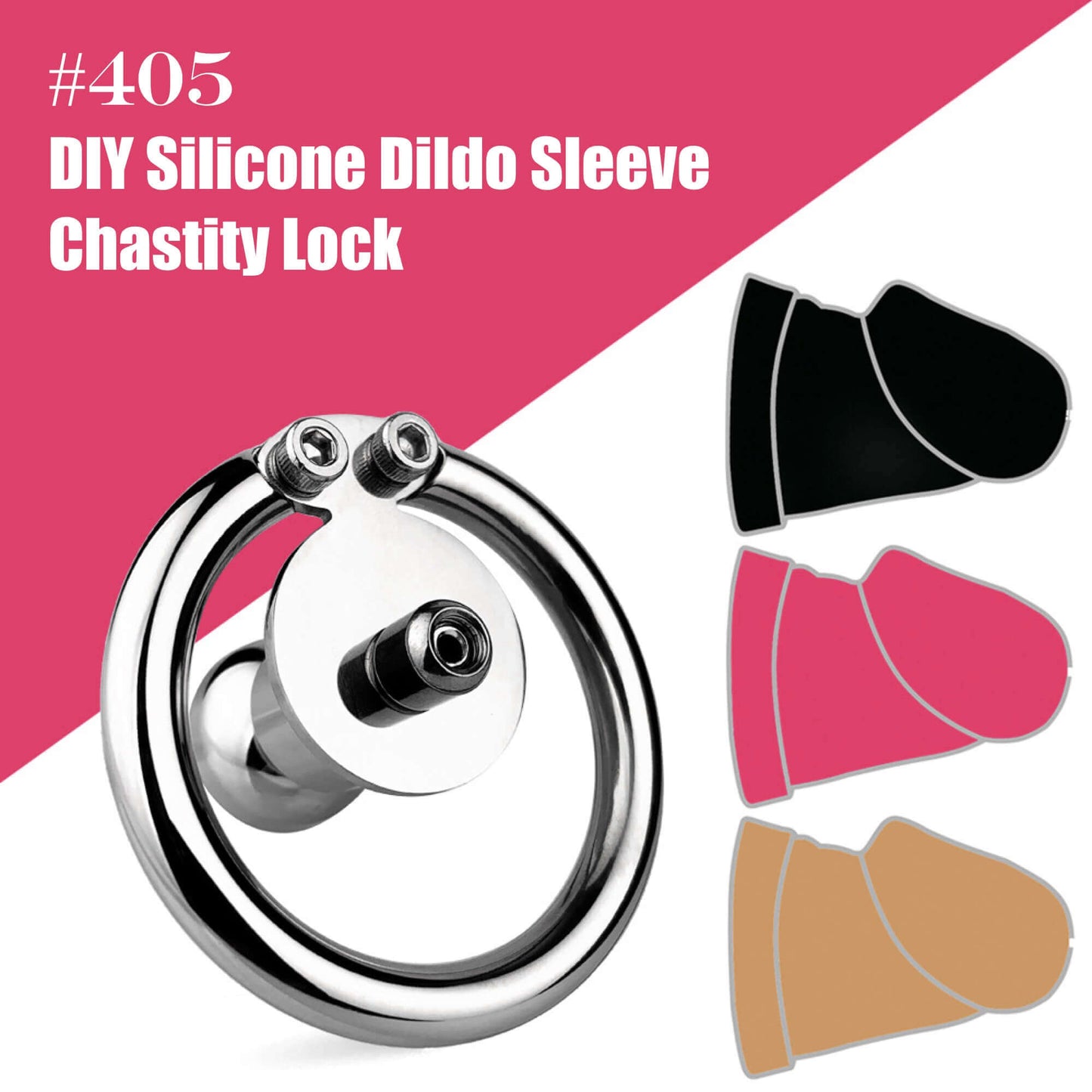 Negative #405 DIY Silicone Dildo Sleeve Chastity Cage