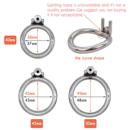 Negative Chastity Cage with Belt and Catheter