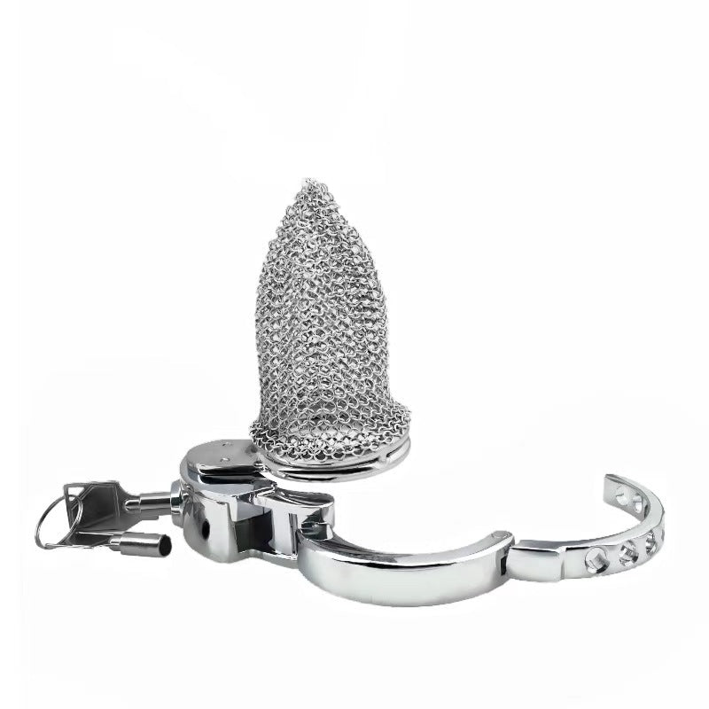 New BDSM Mesh Adjustable Male Chastity Cage