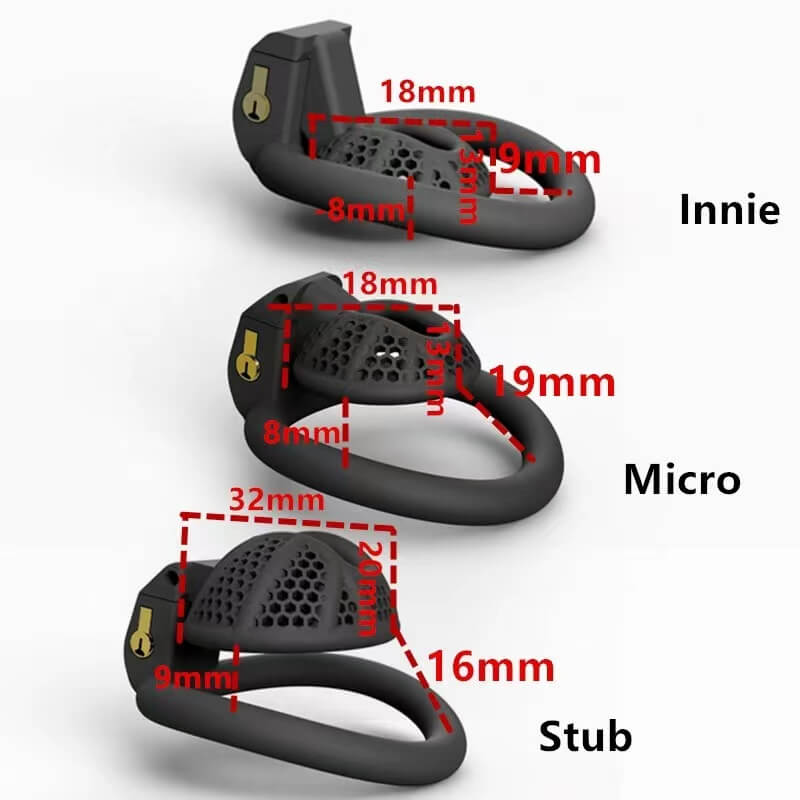 NEW Honeycomb Positive And Negative Chastity Device