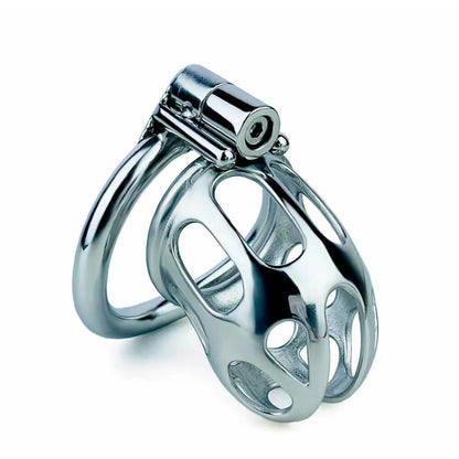 New Stainless Steel Chastity Cage With Uneven Ring